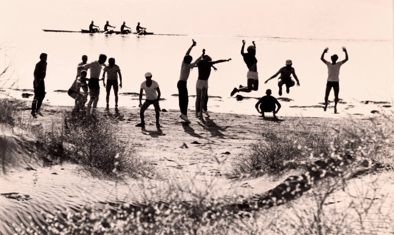 Exercise on the River's Beach