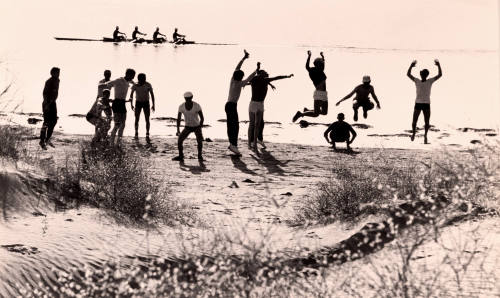 Exercise on the River's Beach