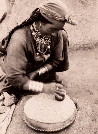Decorating Traditional Bread, Ready to be Baked, Seraks Region..
