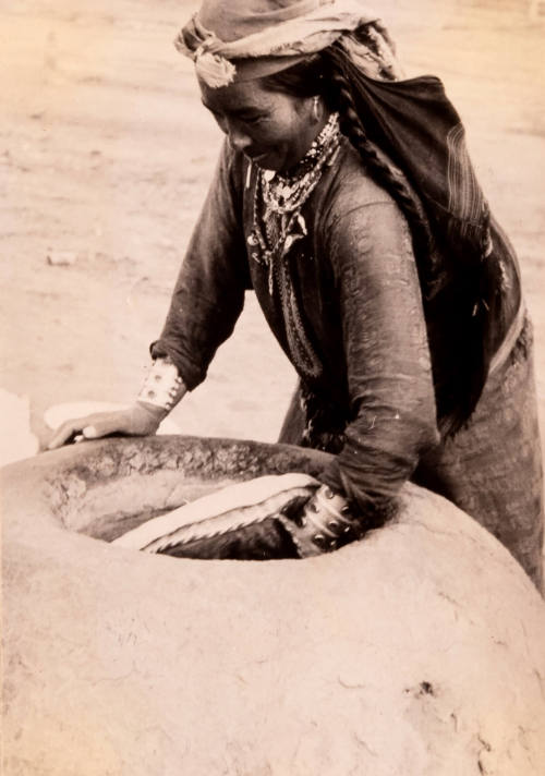 The Collective Farmer Baking Original Bread in the Tandyr Oven