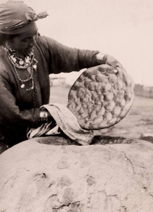 The Collective Farmer Displaying Original Bread, Seraks Region