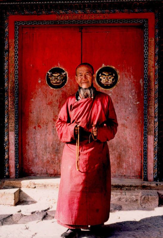 Lama at Baotou Lamisery, Inner Mongolia
