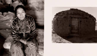 Annie Blackgold, Coalmine, New Mexico; Hogan, Shiprock