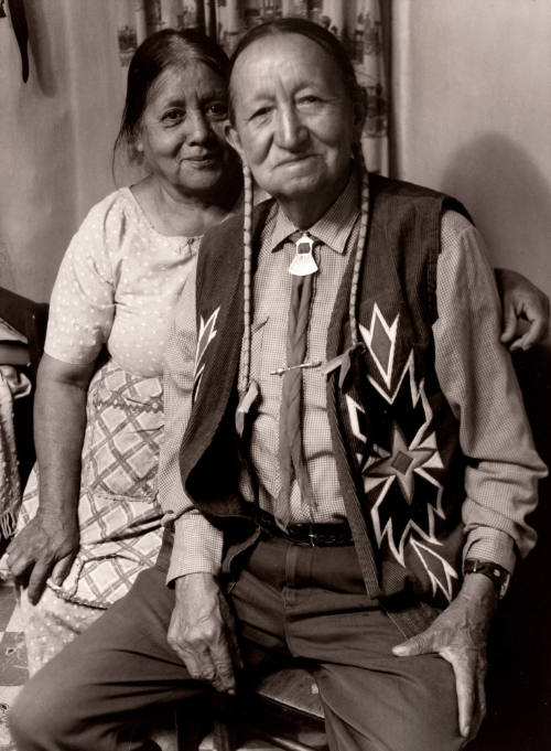 Teles and Pauline Goodmorning, Taos Pueblo, New Mexico