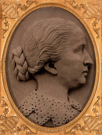 Untitled (Image of relief of woman's profile)