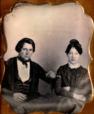 Untitled (Seated young couple)