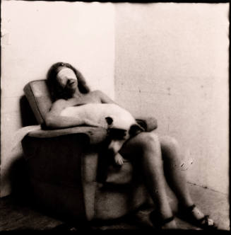 Anonyme Atrocities (Seated woman with white dog)/Anonymous Atrocities