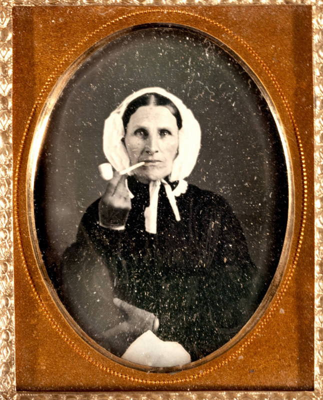 Untitled (Older Woman with a Clay Pipe)