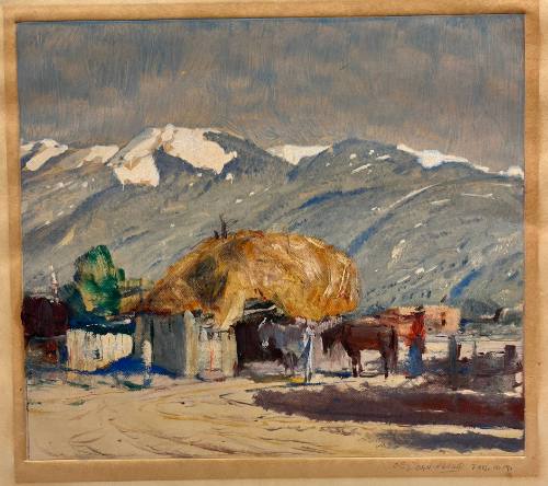 Taos Mountain and Barn