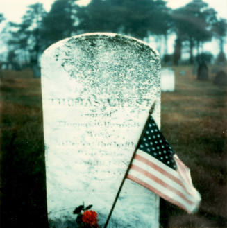 Untitled  (Tombstone and flag)