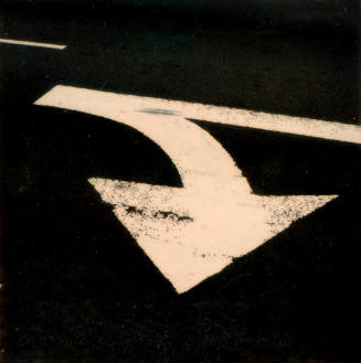 Untitled  (Arrow on asphalt)