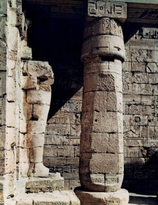 Second Court, Medinet Habu, Thebes