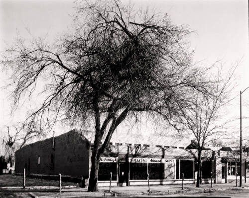 New Development, Looking East on Lincoln Avenue, Santa Fe, New Mexico, January, 1982