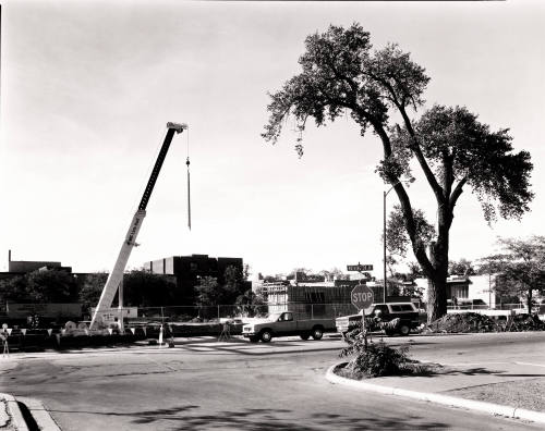 New Development, Looking West on Washington Avenue, Santa Fe, New Mexico, October 1982