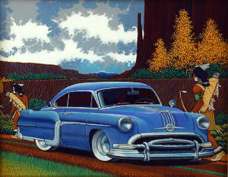 Douglas Walter Johnson, 1954 Pontiac Star Chief, 1993, gouache on mat board, 7 3/8 x 9 1/4 in. …