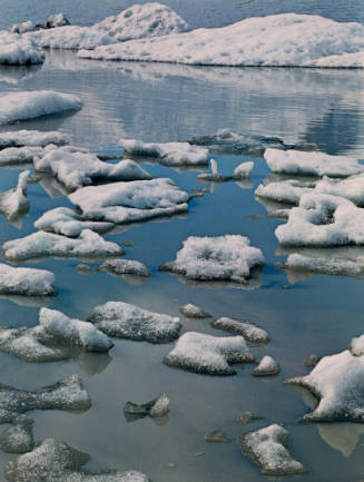 Ice in Glacial Lake - Fjnllsarlon, South Coast, Iceland