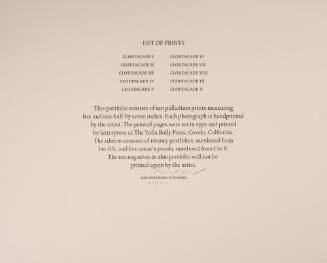 Cloudscapes of New Mexico: List of Prints