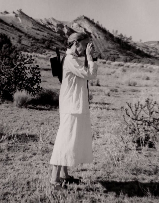Untitled (O'Keeffe with camera)