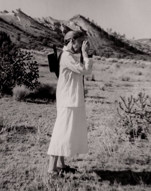 Untitled (O'Keeffe with camera)