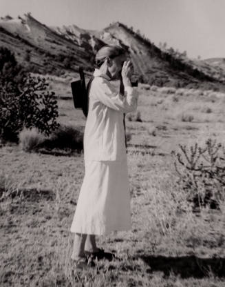Untitled (O'Keeffe with camera)
