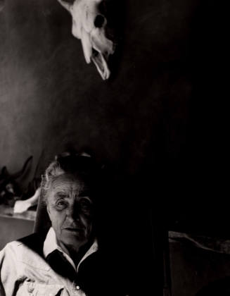 Untitled (O'Keeffe in portal), New Mexico