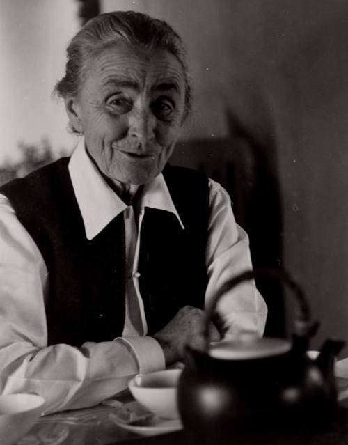 Untitled (O'Keeffe with tea)