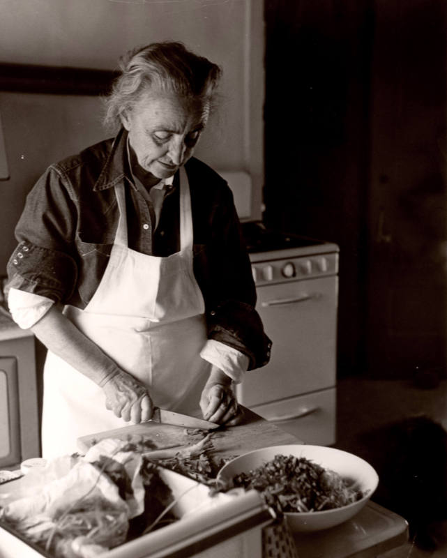 Untitled (Georgia O'Keeffe in Kitchen)