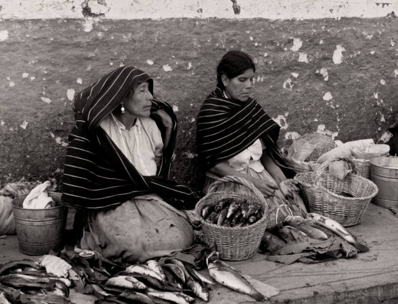 Tarascan Women Selling Fish, Mexico