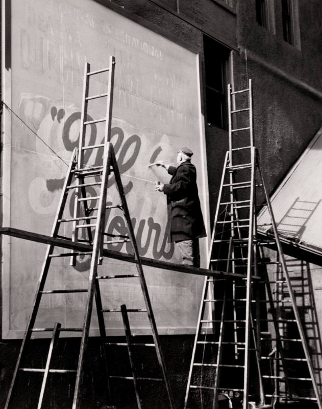 Sign Painter, Times Square, New York