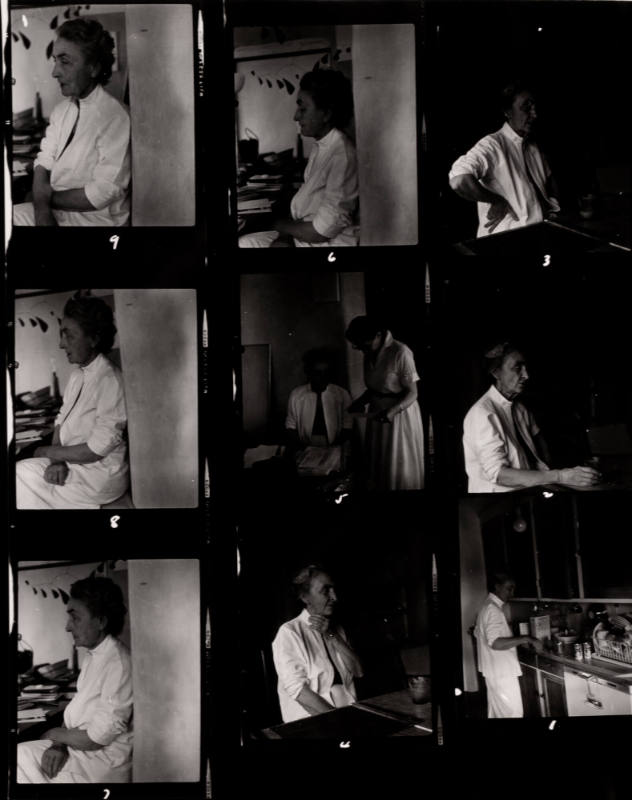 Contact Sheet (Georgia O'Keeffe at home), New Mexico