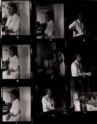 Contact Sheet (Georgia O'Keeffe at home), New Mexico