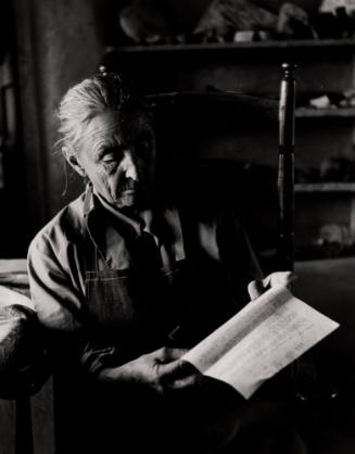 Untitled (Georgia O'Keeffe reading), New Mexico