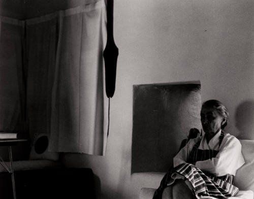 Untitled (O'Keeffe and fireplace)