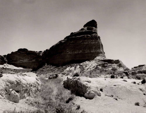 Oregon Trail Wagon Wheel Ruts in Mitchell's Pass, Nebraska