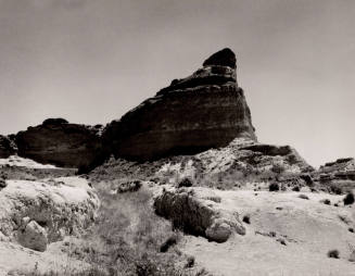 Oregon Trail Wagon Wheel Ruts in Mitchell's Pass, Nebraska