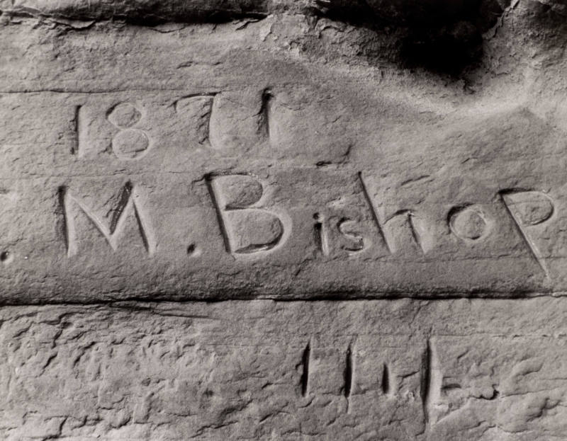 In Music Temple, Glen Canyon (Bishop Inscription)