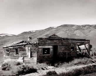 Deserted Mormon Railroad Tie House on the Old Oregon Trail...