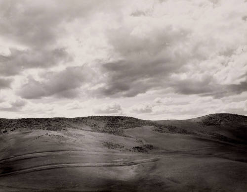 Wheel ruts of the Old Oregon Trail Seen from the Highway...