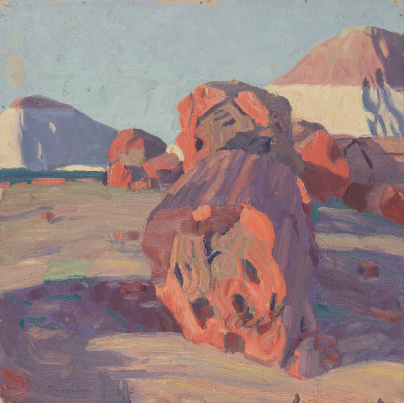 Untitled (orange rocks in desert)