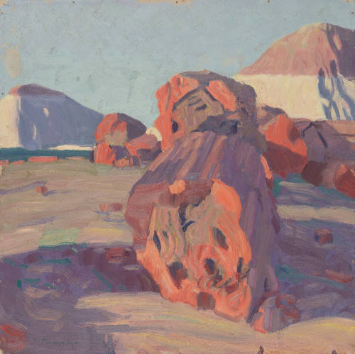Untitled (orange rocks in desert)