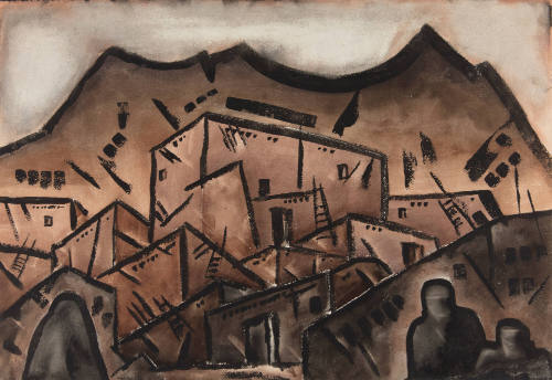 Pueblo (3 figures)