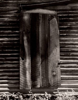 Boarded Up Door in Old Chloride Hotel, Chloride, New Mexico