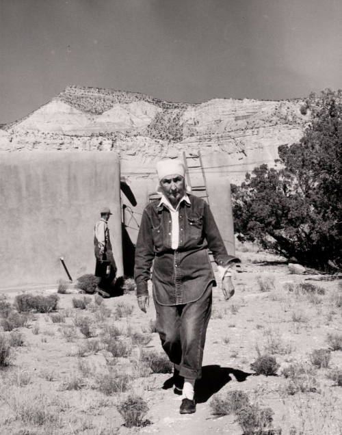Georgia O'Keeffe on the Portal-Ghost Ranch, New Mexico