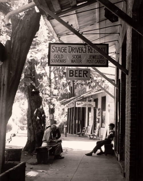 Scene on the Main Street of the Famous Old Mining Town ....