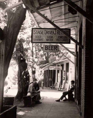 Scene on the Main Street of the Famous Old Mining Town ....