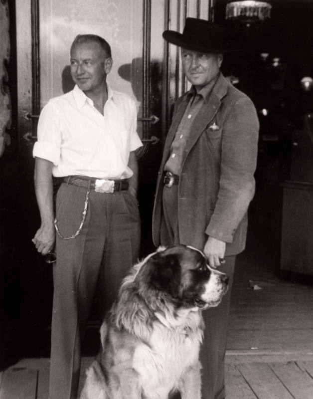 Charles Clegg (left) and Lucius Beebe, Virginia City, Nevada