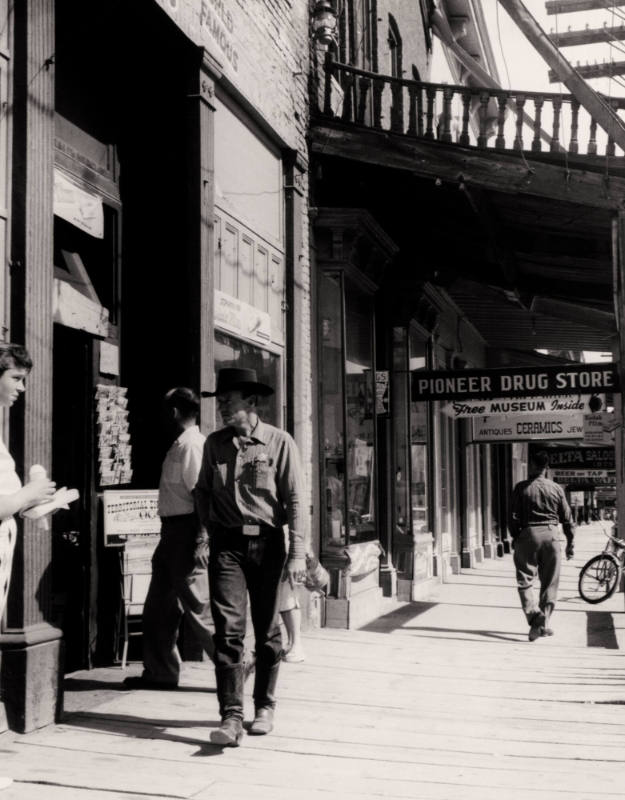 View of C Street in Virginia City, Nevada