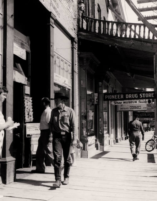 View of C Street in Virginia City, Nevada