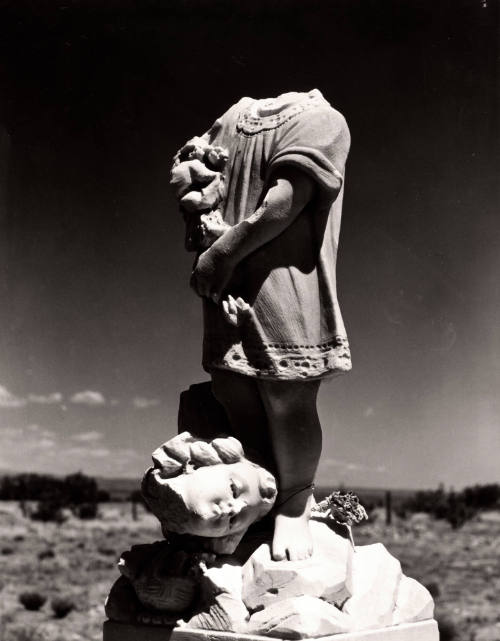 The Gravestone That Lost its Head in the Cemetery of Madrid, New Mexico