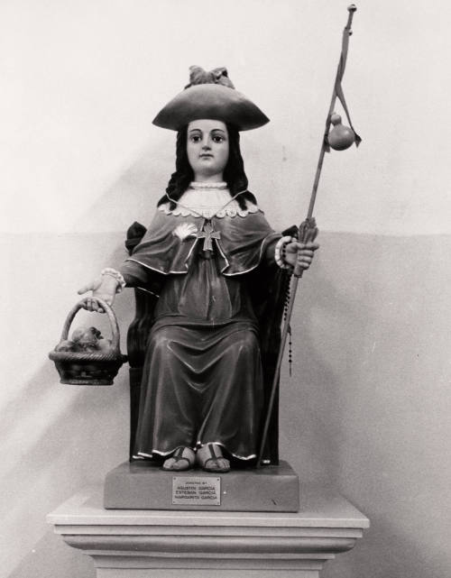 Figure in Abiquiu Church, New Mexico